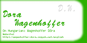 dora wagenhoffer business card